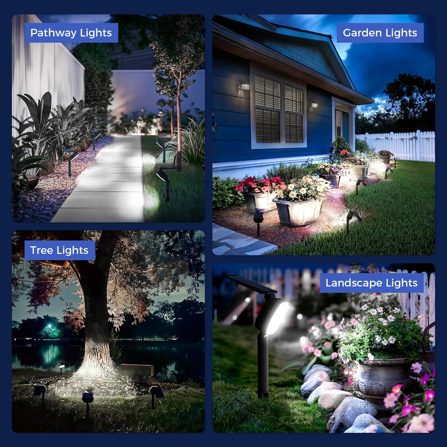 Solar Spot Lights Outdoor Waterproof Ip65  3 Modes Solar Lights Outdoor 35 Led Landscape Lighting  Spot Uplights For Garden Patio Yard Walkway Driveway House Backyard  2 Pack Cool White(6000K)