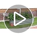 Rakukiri Raised Garden Bed Galvanized Planter Box Outdoor, 5ft Oval Large Rot-Resistant Metal Garden Bed Planter for Veget...
