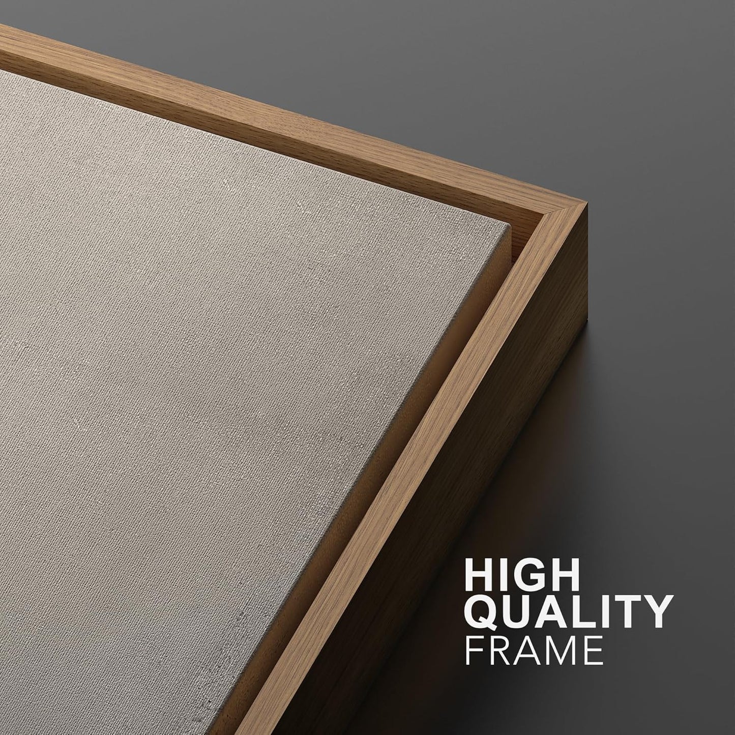 SIGNWIN Framed Canvas Print Wall Art Beige Gray Paint Strokes Abstract Grunge Landscape Prints Modern Art Minimalist Neutral Decor for Living Room, Bedroom, Office - 16"x24"x2 Natural