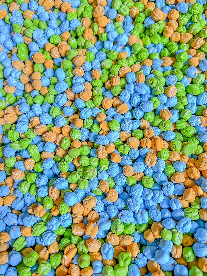Colored Chickpeas for Sensory Play and Sensory Bins - Many Different Seasonal Colors (2 Cups, Dinosaur)