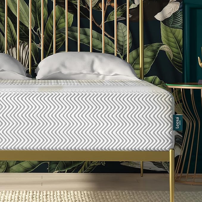 Leesa Legend Hybrid 12" Mattress, California King Size Luxury Dual Hybrid/CertiPUR-US Certified/with Organic Cotton Mattress Cover / 100-Night Trial,White