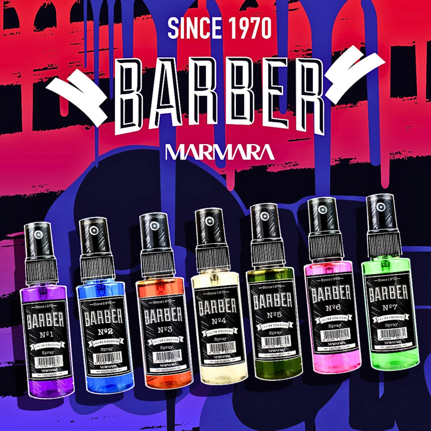 Marmara Barber Cologne - Best Choice of Modern Barbers and Traditional Shaving Fans Travel Size (50 ml, No1)
