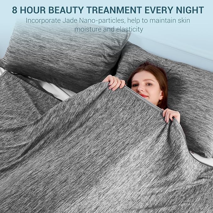 Elegear Revolutionary Cooling Blanket Queen Absorbs Heat to Keep Body Cool for Night Sweats, Arc-Chill3.0 Cool Fiber Q-Max>0.5 for Hot Sleepers, Lightweight Summer Cold Blankets for Sleeping 79" x 86"