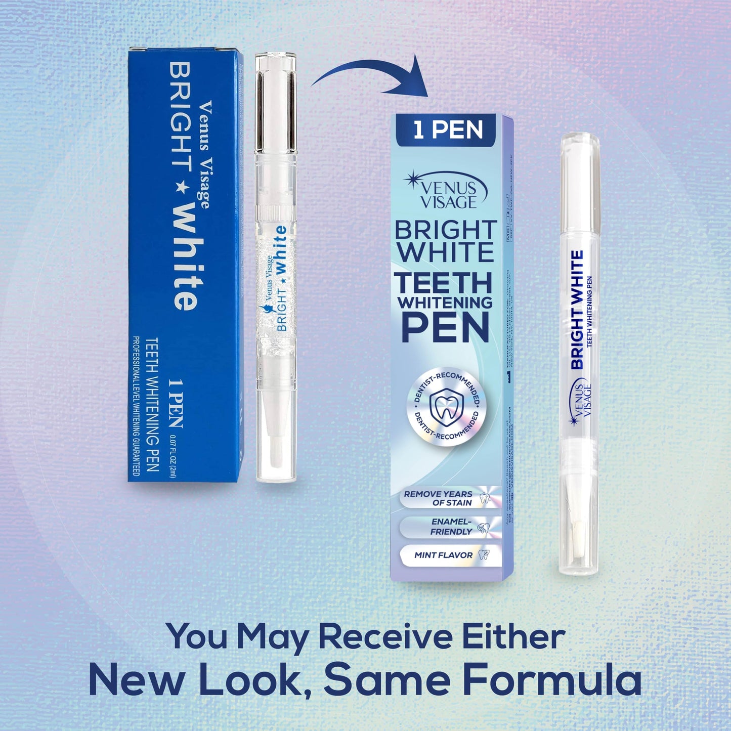 Venus Visage Award Winning Teeth Whitening Pen, 20+ Uses - Teeth whitening Kit Professionally formulated - Best Teeth whitening Gel Pen Teeth Whitener - Low Sensitivity (Mint) (0.07 Fl Oz (Pack of 2))