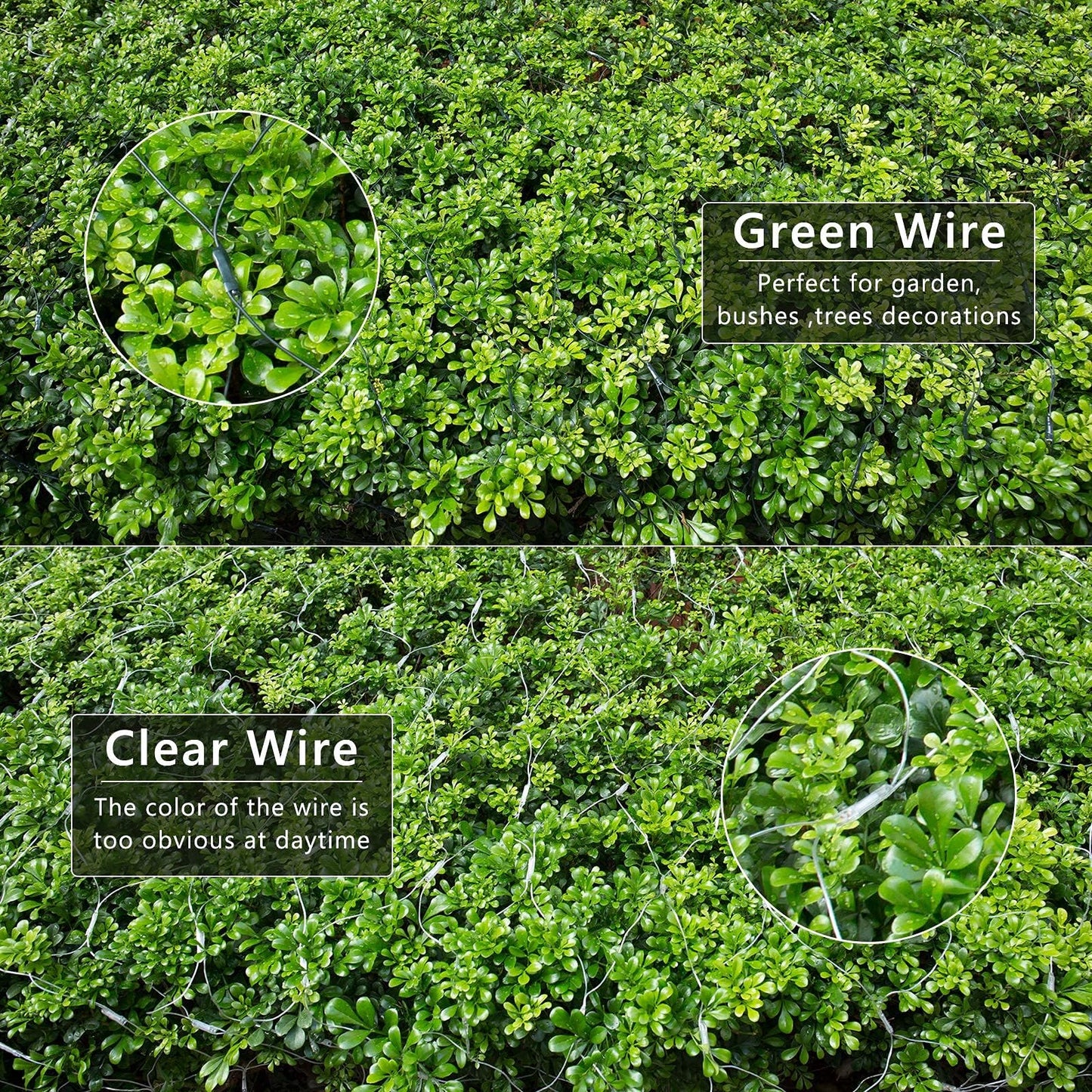 Joomer Christmas Net Lights - 12FT x 5FT, 360 LED, Waterproof, 8 Modes, Green Wire, Warm White