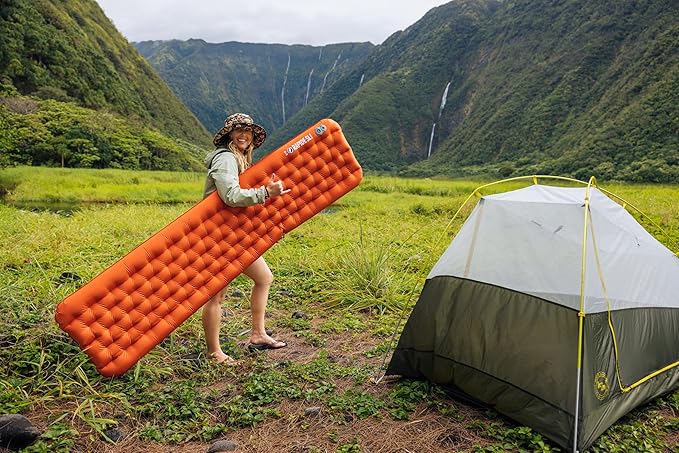Big Agnes Rapide SL Insulated Sleeping Pad, Orange, Petite (20X66)