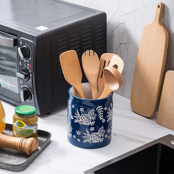 Wisenvoy Utensil Holder Kitchen Utensil Holder Utensil Holders for Kitchen Counter Utensil Crock