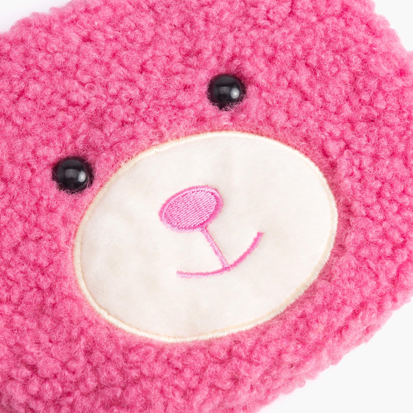 Plush Teddy Bear Crossbody Bag for Little Girls, Toddlers, Kids Age 3-8 - Pink