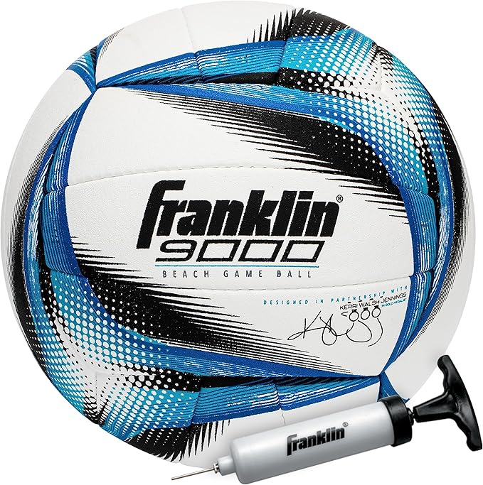Franklin Sports Pro Beach Volleyball Ball - Kerri Walsh Jennings 9000 Beach Game Sand + Outdoor Volleyball - Competition B...
