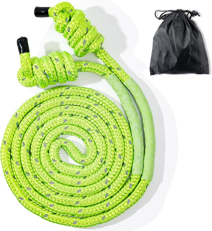GQIRIL Flow Exercise Jump Rope - Long Weighted Jumping Rope for Workout Women Men Fitness, Adjustable Double Woven Heavy J...