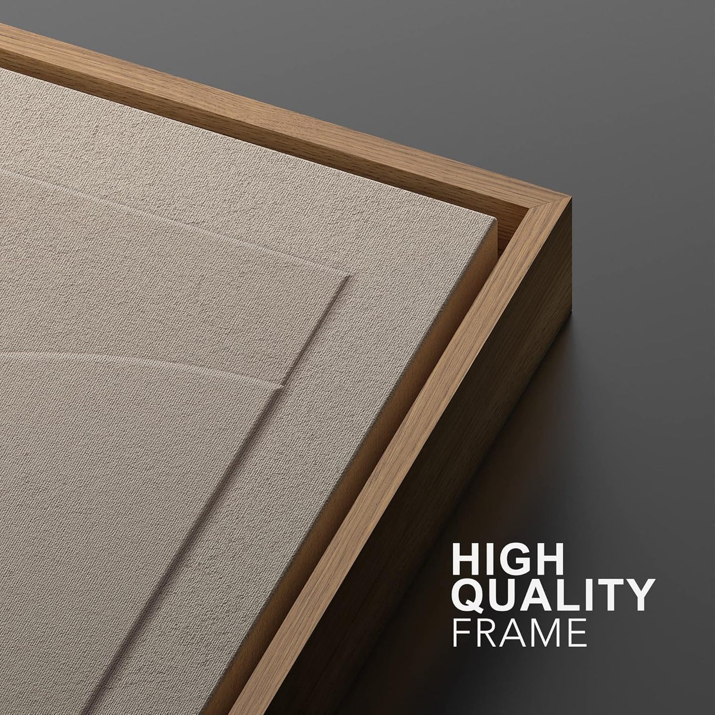 SIGNWIN Framed Canvas Print Wall Art Set Art Deco Geometric Polygon Collage Abstract Shapes Illustrations Minimal Decorative Boho Nordic Relax for Living Room, Bedroom, Office - 16"x24"x2 Natural