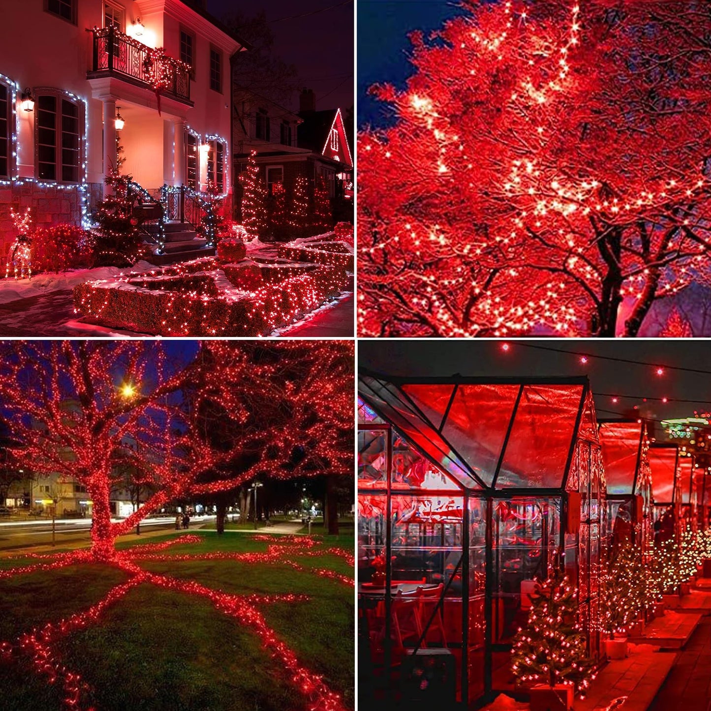 Joomer 100 Led Battery String Lights, 2Pack Red Twinkle Fairy Lights With Timer For Home, Garden, Party, Indoor Decor - Ssm0050-S-4.5V