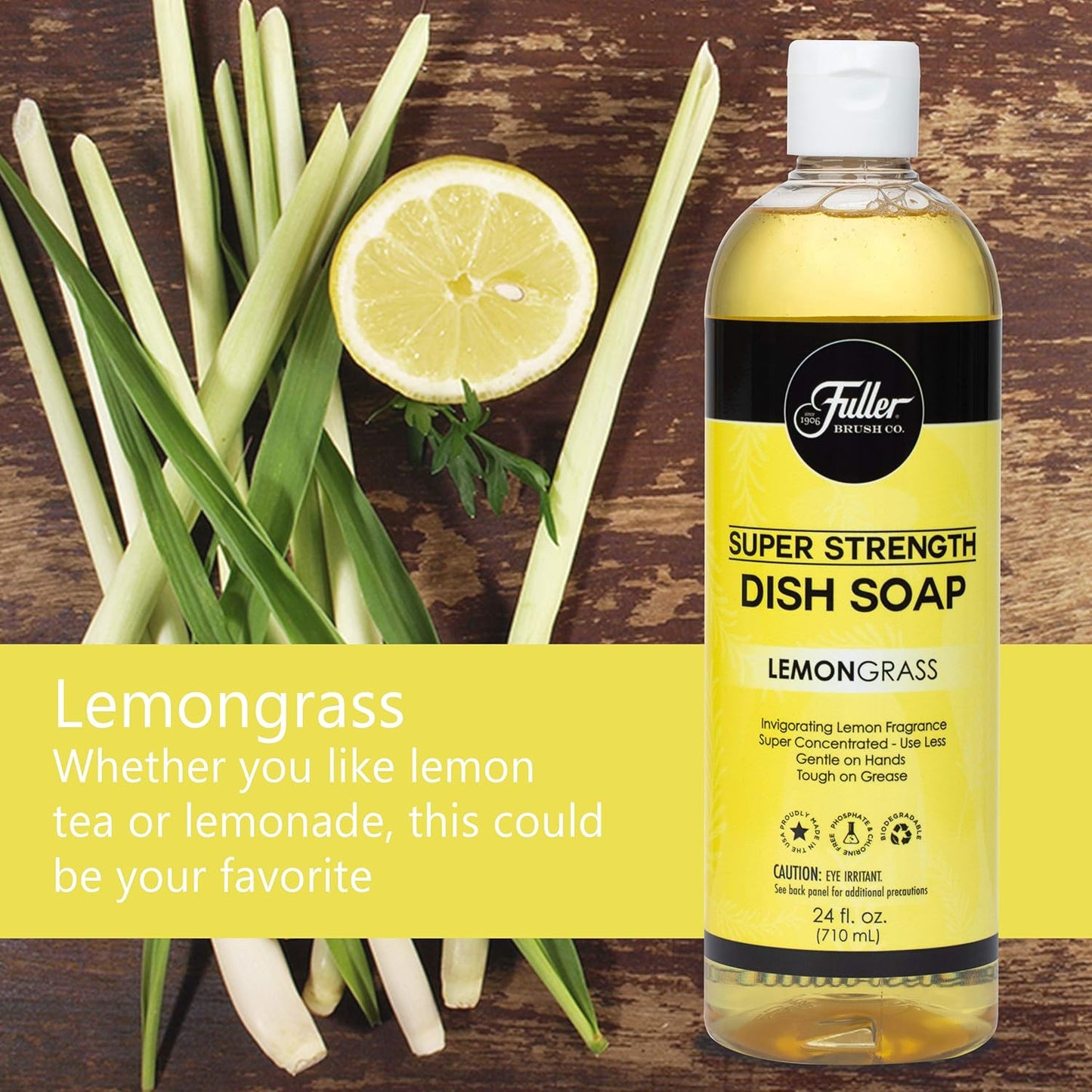 Fuller Brush Super Strength Dish Soap – Lemongrass Scent