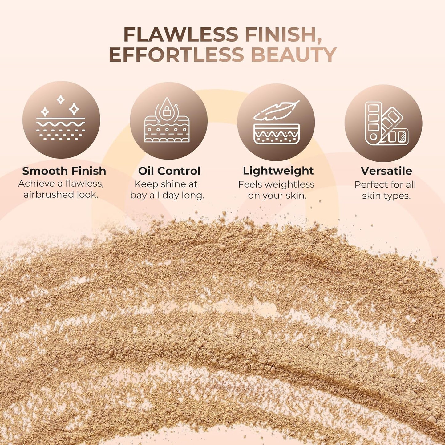 (8 Ounce) (Deep Tan) Foundation Powder Refill By Sweet Face Minerals, Lightweight Mineral Loose Makeup Powder with SPF 20, Full Coverage Flawless Finish, Talc-free, Cruelty-Free, Refillable Pouch
