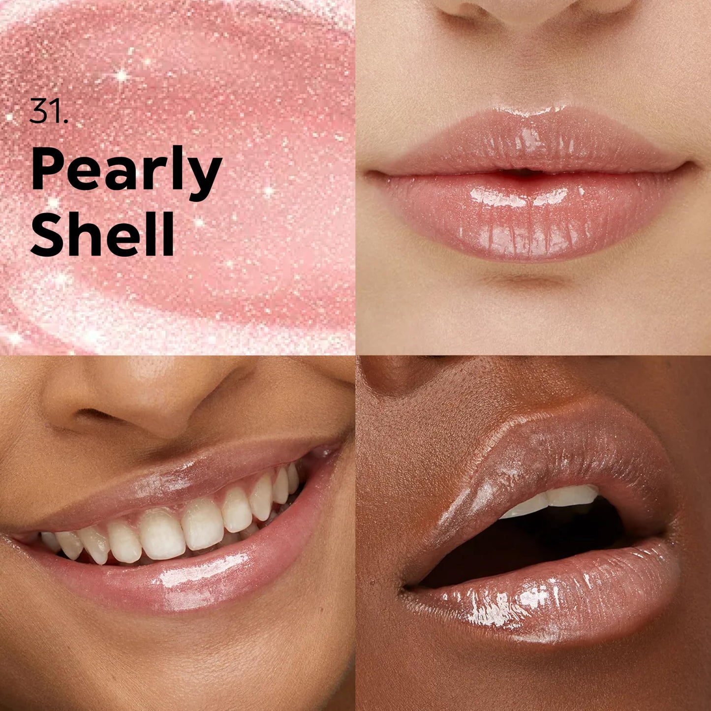 Kiko MILANO 3D Hydra Lipgloss - Pearly Shell, Softening 1 Count Lip Gloss, Model KM000000188031B