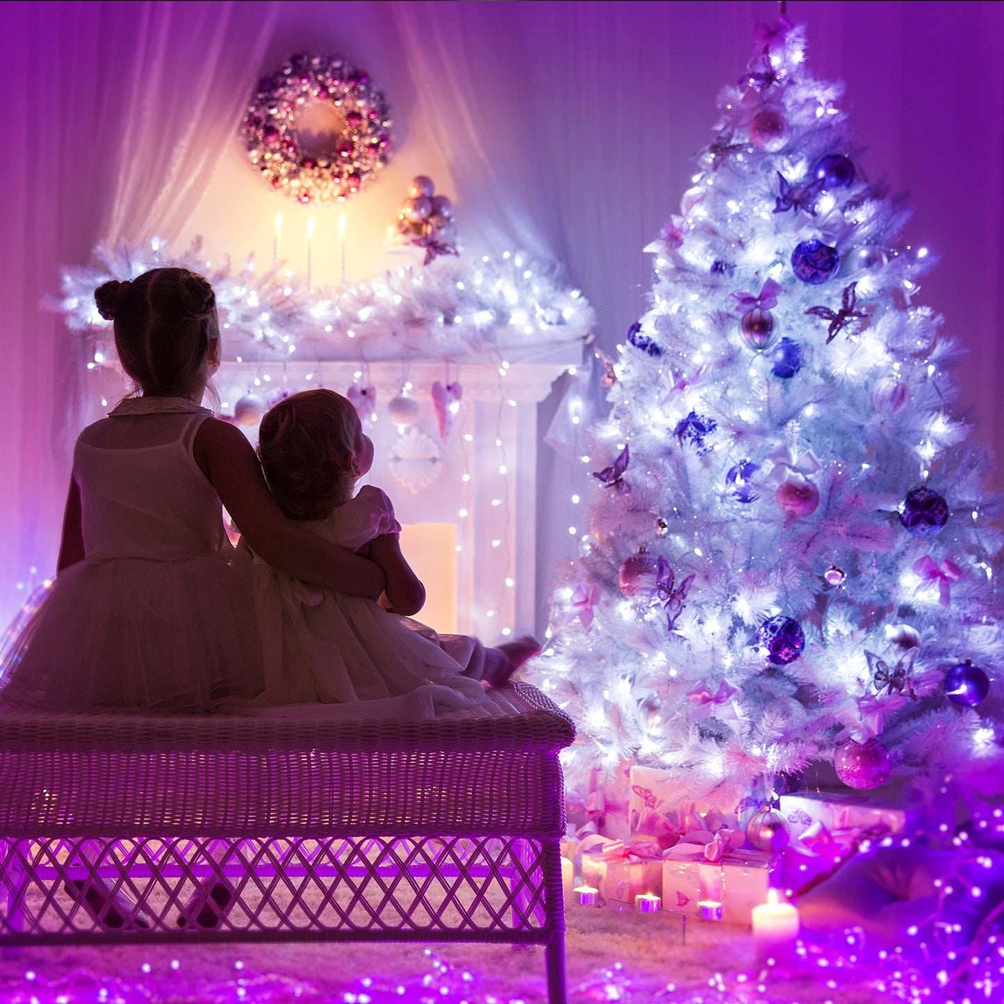 Holiday Essence 100 LED Christmas String Lights Set, 26.9 Ft, Cool White, Indoor/Outdoor, UL Certified, Model YOS100/2SW-MC