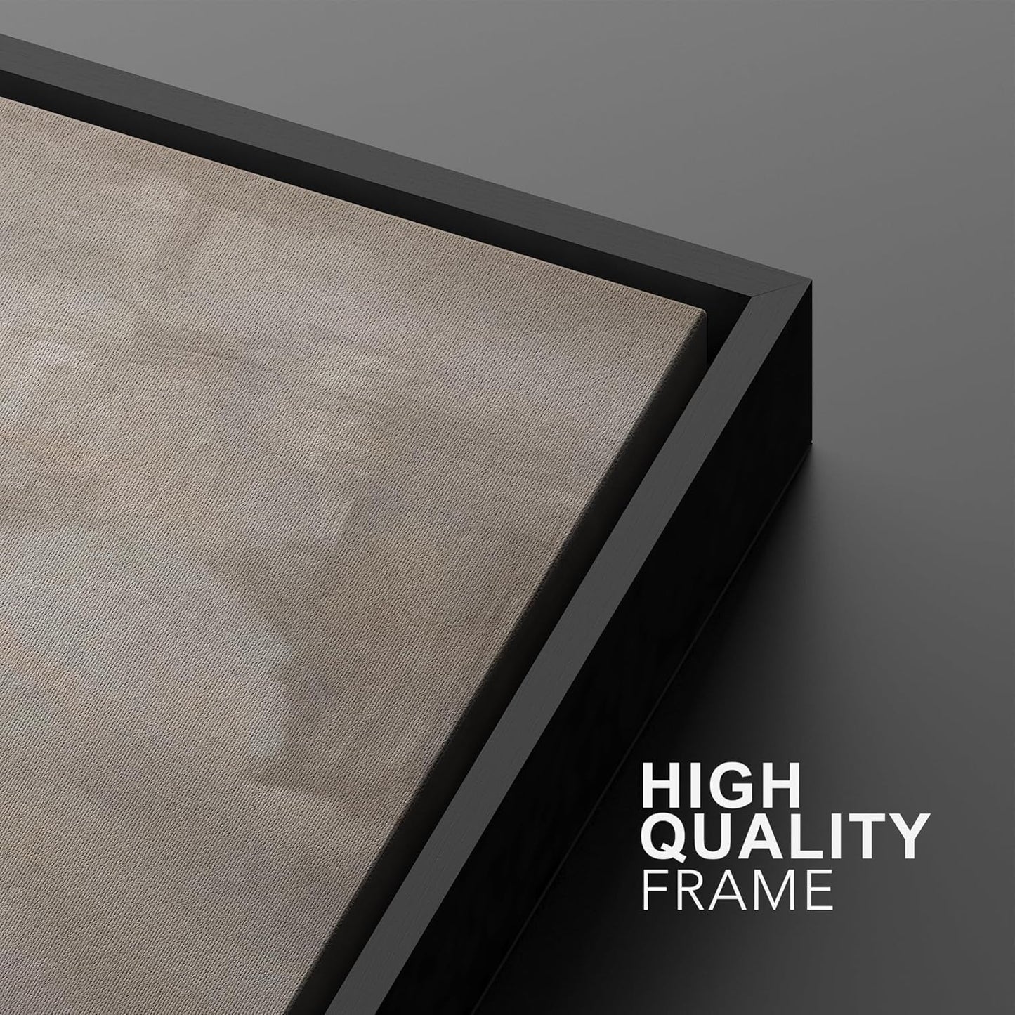 SIGNWIN Framed Canvas Print Wall Art Textured Abstract Earthy Beige Tones Illustrations Modern Art Decorative Contemporary for Living Room, Bedroom, Office - 24"x36"x2 Black