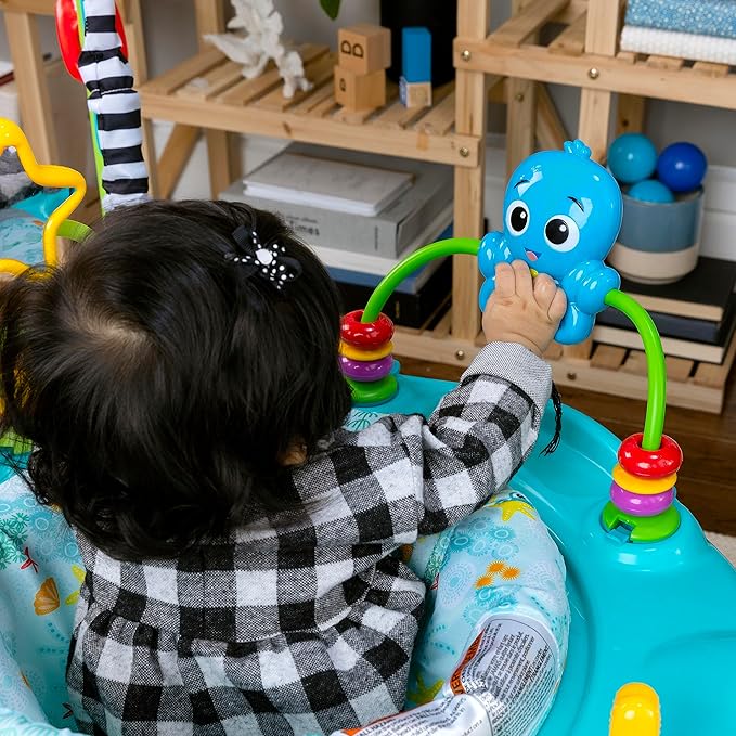 Baby Einstein Ocean Explorers Curiosity Cove 2-in-1 Educational Activity Jumper and Floor Toy, Max weight 25 lbs., Ages 6 Months+, Unisex
