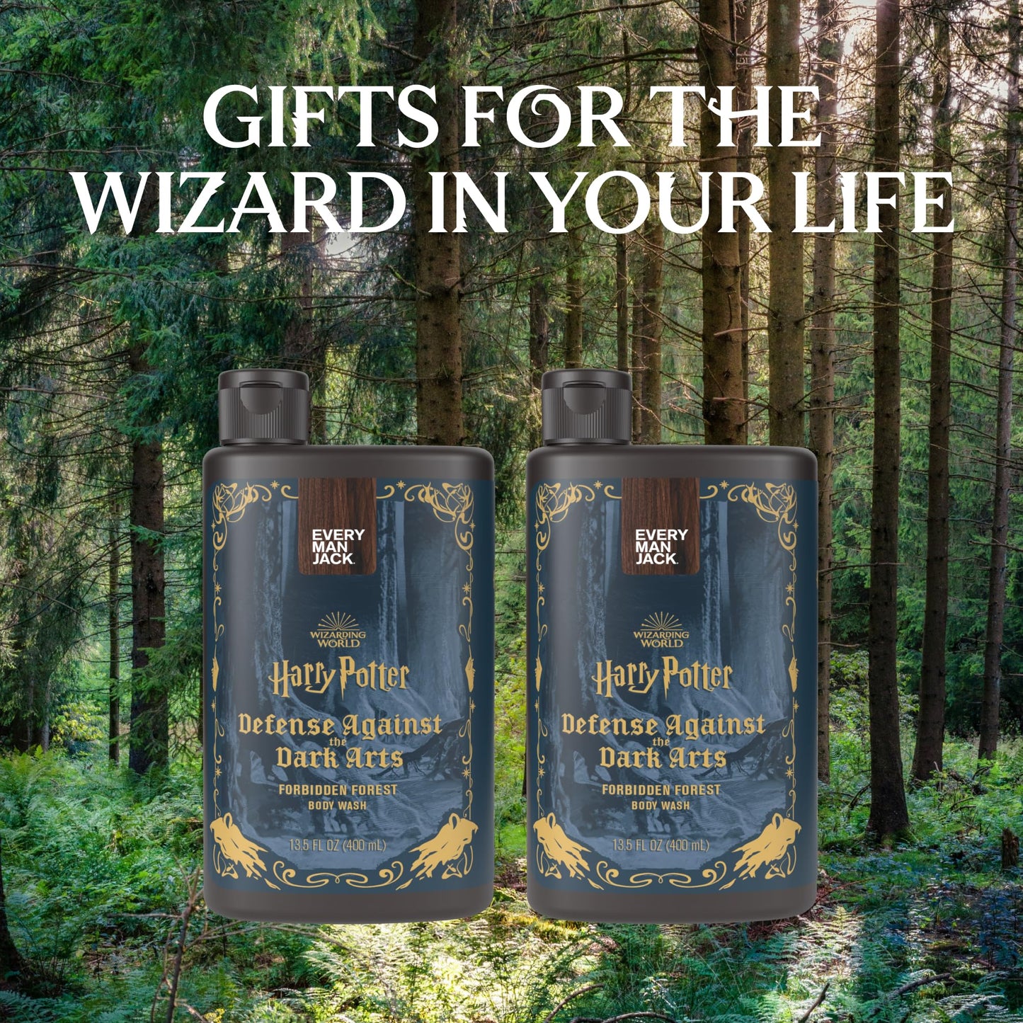 Every Man Jack Harry Potter Collectors Body Wash - Hogwarts Inspired Scents & Clean Ingredients - Defense Against the Dark Arts