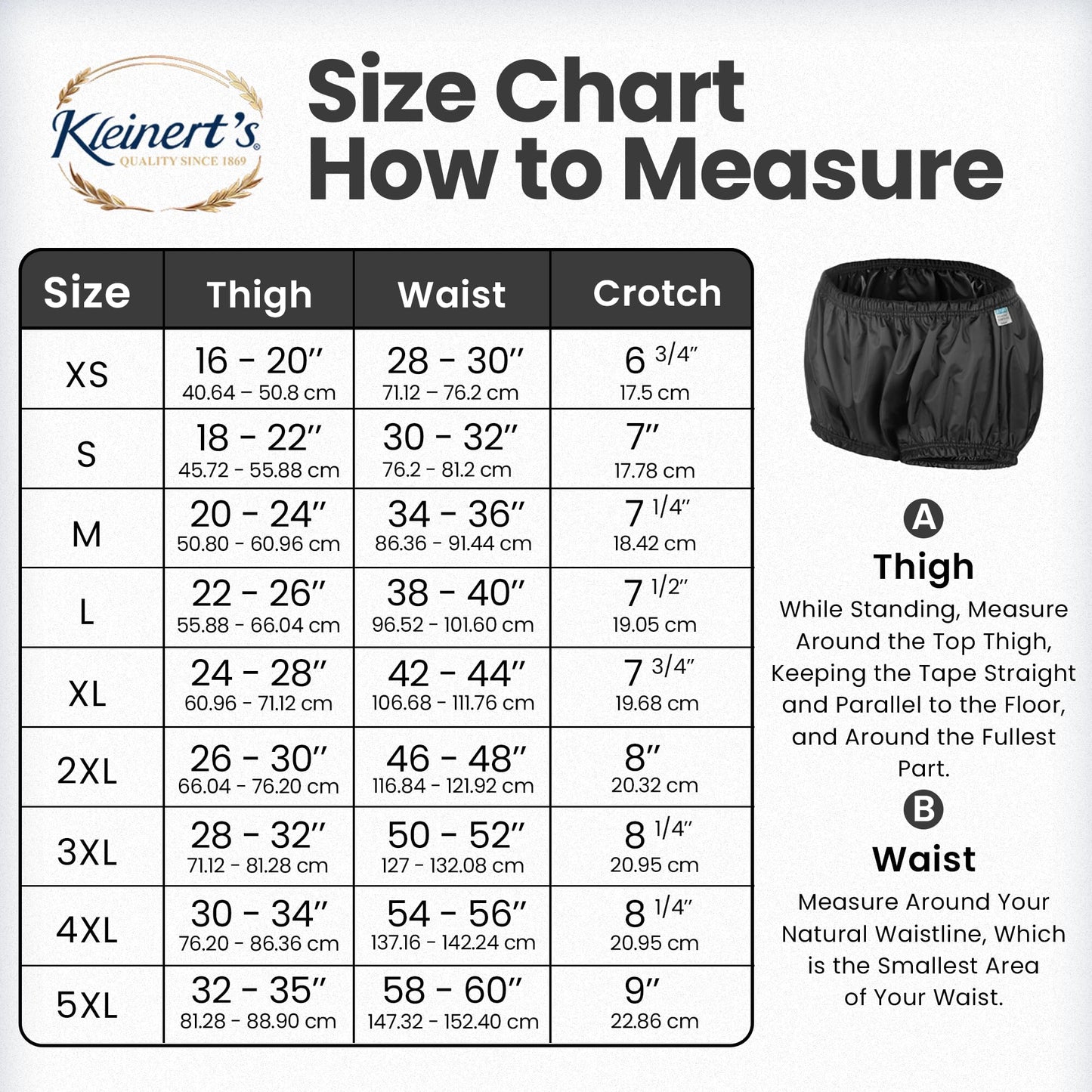Incontinence Leak-Protection, Washable Pull-On Cover Pant, Advanced Duralite-Cool-Lightweight-Durable- Kleinert's (Black, Large)