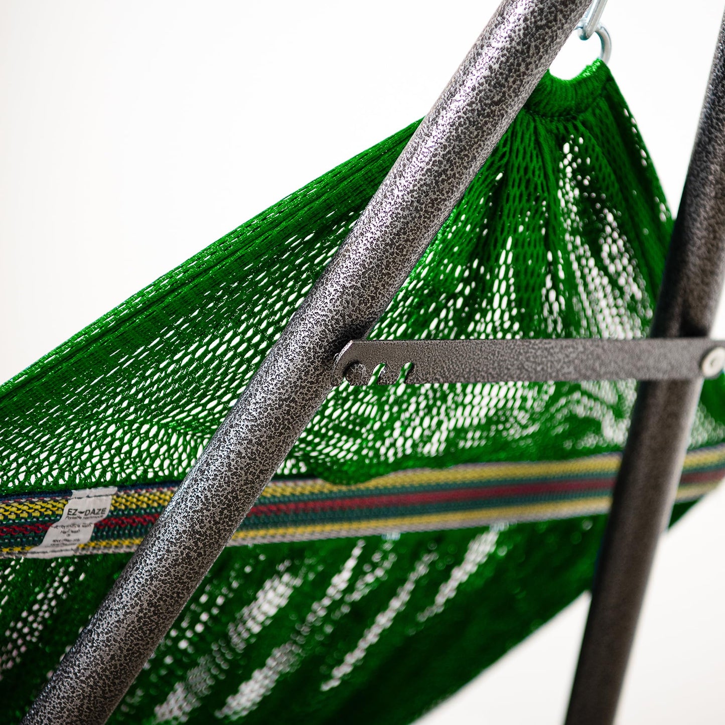 Best Home Fashion Hammock for 2 Persons with Collapsible Steel Stand 600 lbs Capacity- Portable Carrying Case, Adjustable, Perfect for Camping Beach Patio, EZ Daze Foldable Hammock with Stand- Green