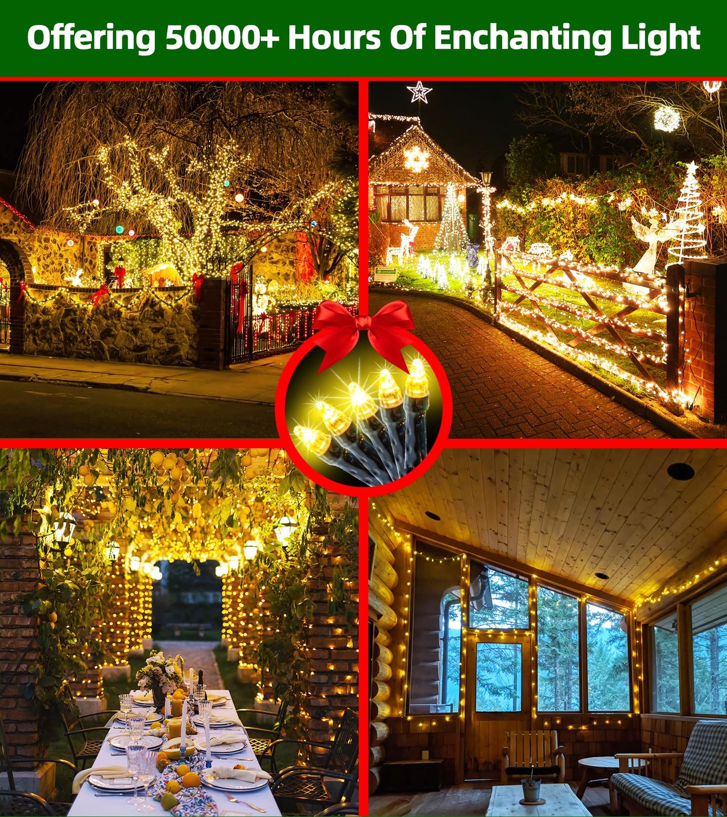 300Led Christmas Lights Outdoor Indoor Use  12 Lighting Modes 75Ft Christmas Tree Lights With Timer  Dimmable Warm White Led Stringlights Waterproof For Yard Tree Wedding Party Holiday Warm White