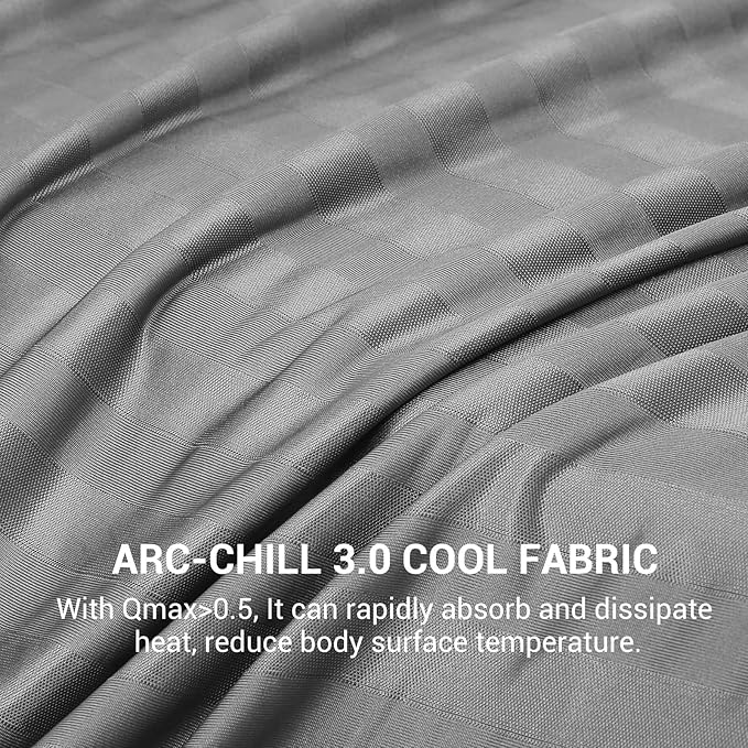 Elegear Revolutionary Cooling Throw Blanket, Absorbs Heat to Keep Body Cool for Night Sweats, Double Sided Arc-Chill3.0 Cooling Fiber Q-Max>0.5, Lightweight Summer Cold Blankets for Sleeping 51“ x 67”