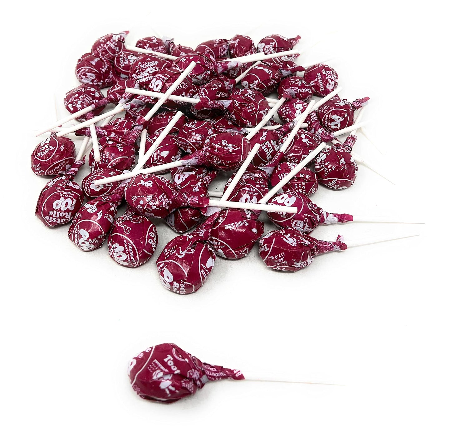 Halloween Red Raspberry Tootsie Pops Bulk Candy 50+ Count Lollipops Suckers Variety Value Pack Aprox. 2.25 lbs (36 Oz)