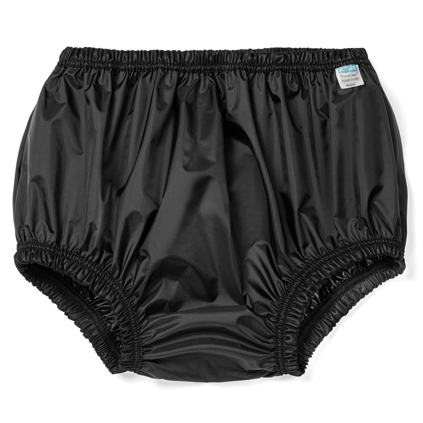 Incontinence Leak-Protection, Washable Pull-On Cover Pant, Advanced Duralite-Cool-Lightweight-Durable- Kleinert's (Black, Medium)