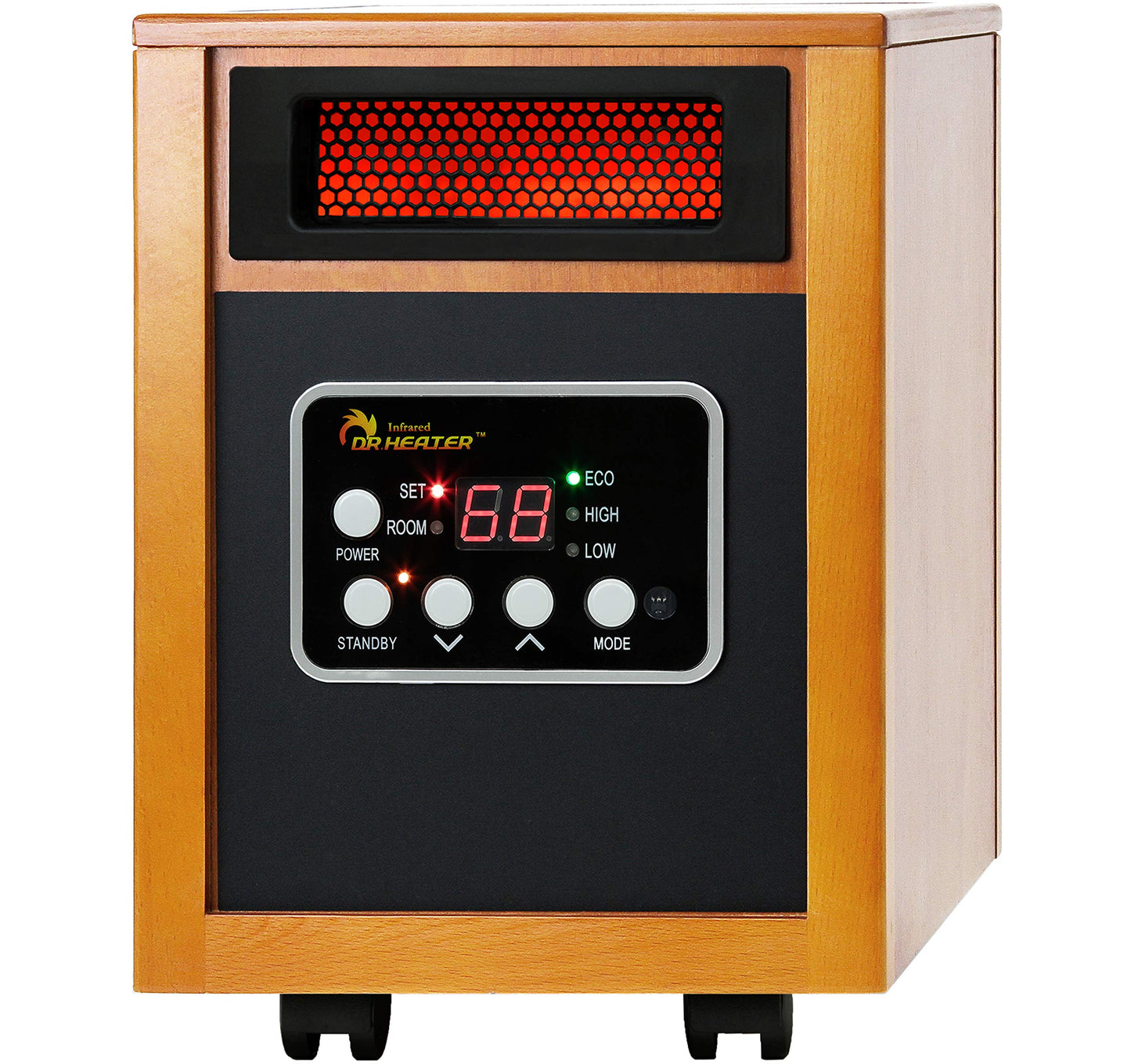 Dr Infrared Heater Portable Space Heater, Original, 1500-Watt, Cherry (Pack Of 1)