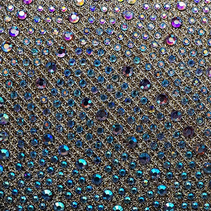 Gem Stickers Jewels for Crafts Rhinestone Stickers Face Gems Pearls for Makeup Stick on Body Dark Color Crystal Clear Decals 3/4/5/6MM Hair Nails Craft DIY Decor 975PCS