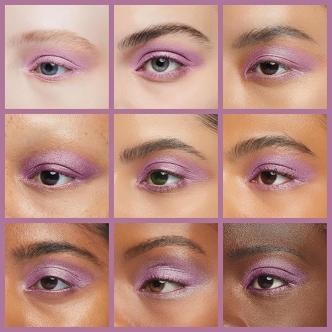 Purple Pink Opalescence Shimmering Mauve Opaque Pressed Powder Single Eyeshadow; Talc, Paraben & Cruelty Free