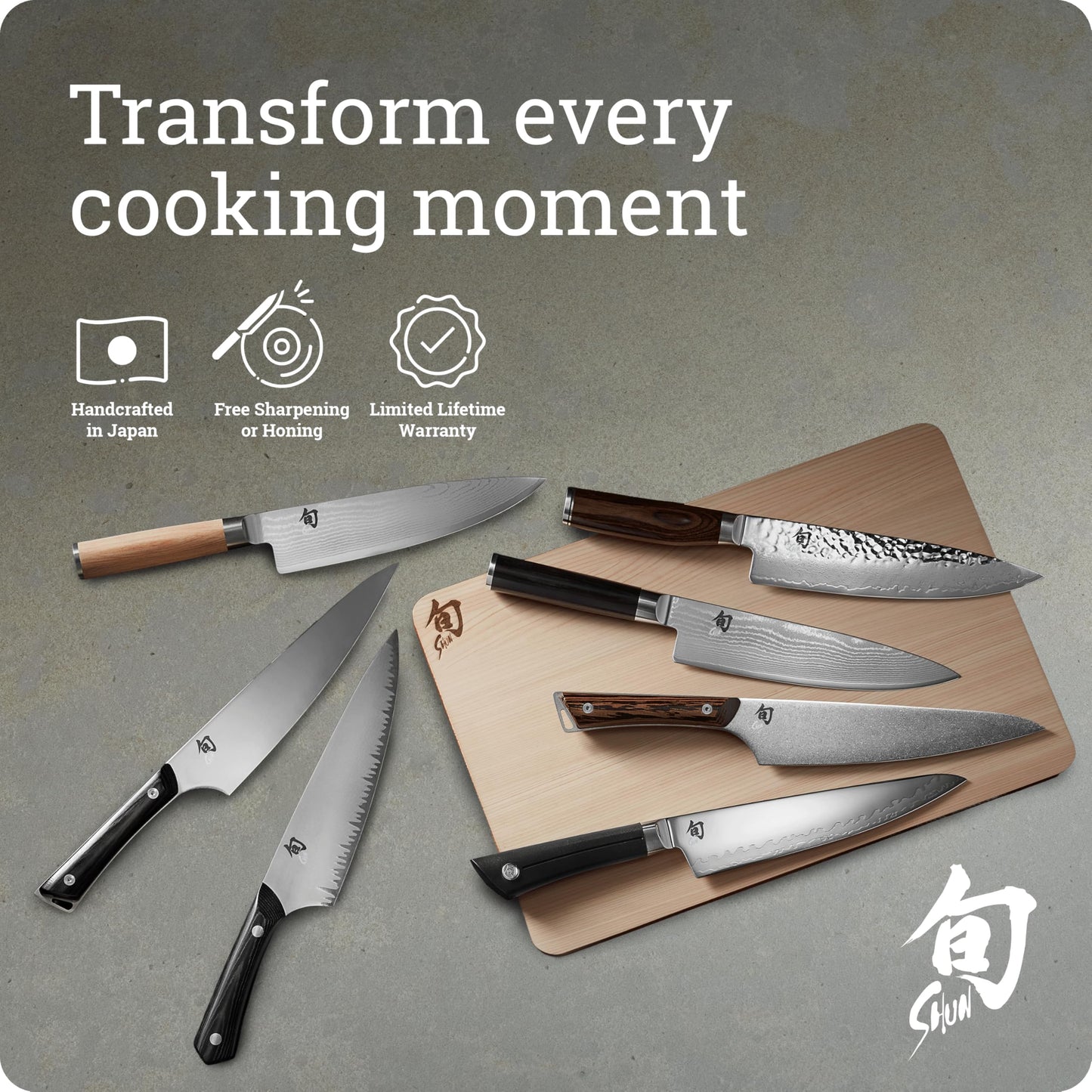 Shun Premier 8 Pc Professional Knife Block Set