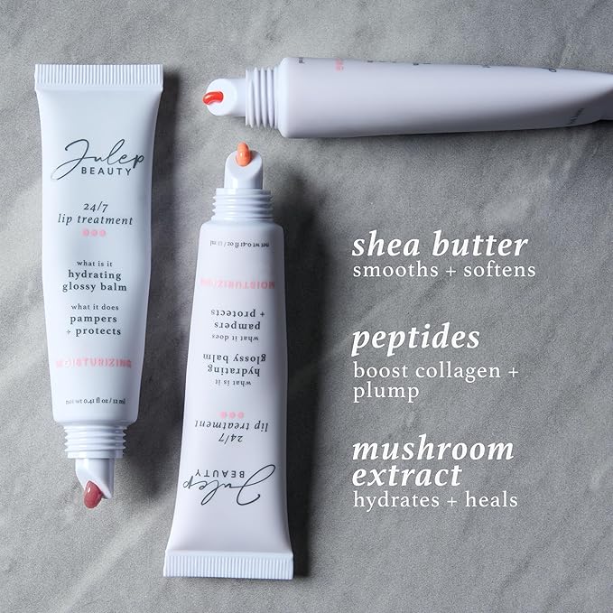Julep 24/7 Lip Treatment – Hydrating & Glossy Lip Balm and Lip Sleeping Mask with Shea Butter – Moisturize, Protect & Soothe – Vegan & Cruelty-Free - Candy Pop