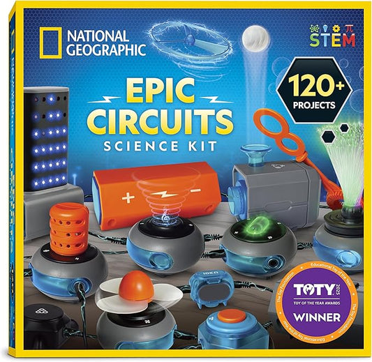 Blue Marble National Geographic Circuit Maker Kit - 120 Electronic Projects Set with Circuit Components, Educational Elect...