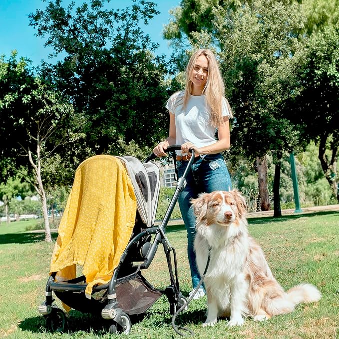 San Francisco Baby Nursing Cover, Breathable 360° Nursing Cover Up, Privacy Breastfeeding Blanket - Luxury Yellow