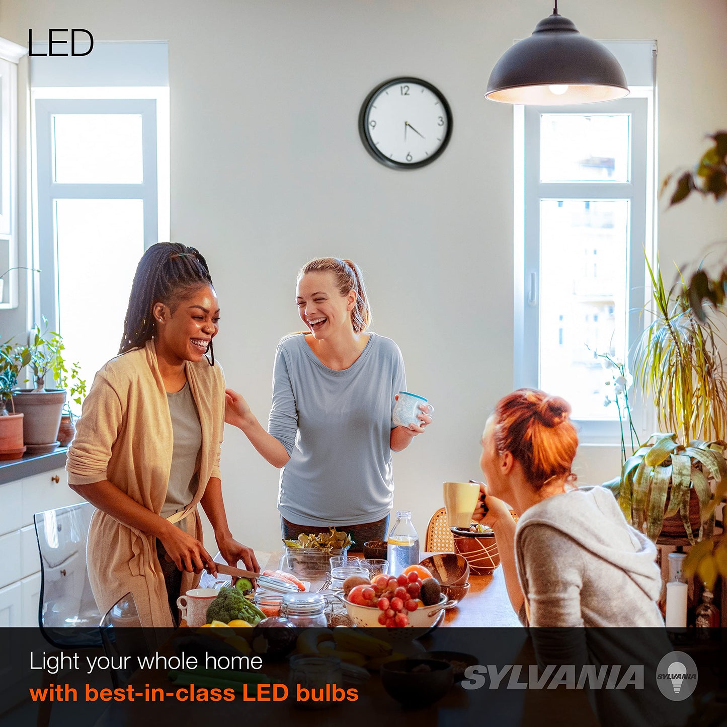 Ledvance Sylvania Led A19 Light Bulb, 60W Equivalent, Soft White, 8.5W, 4 Pack, Medium Base, Model 73888