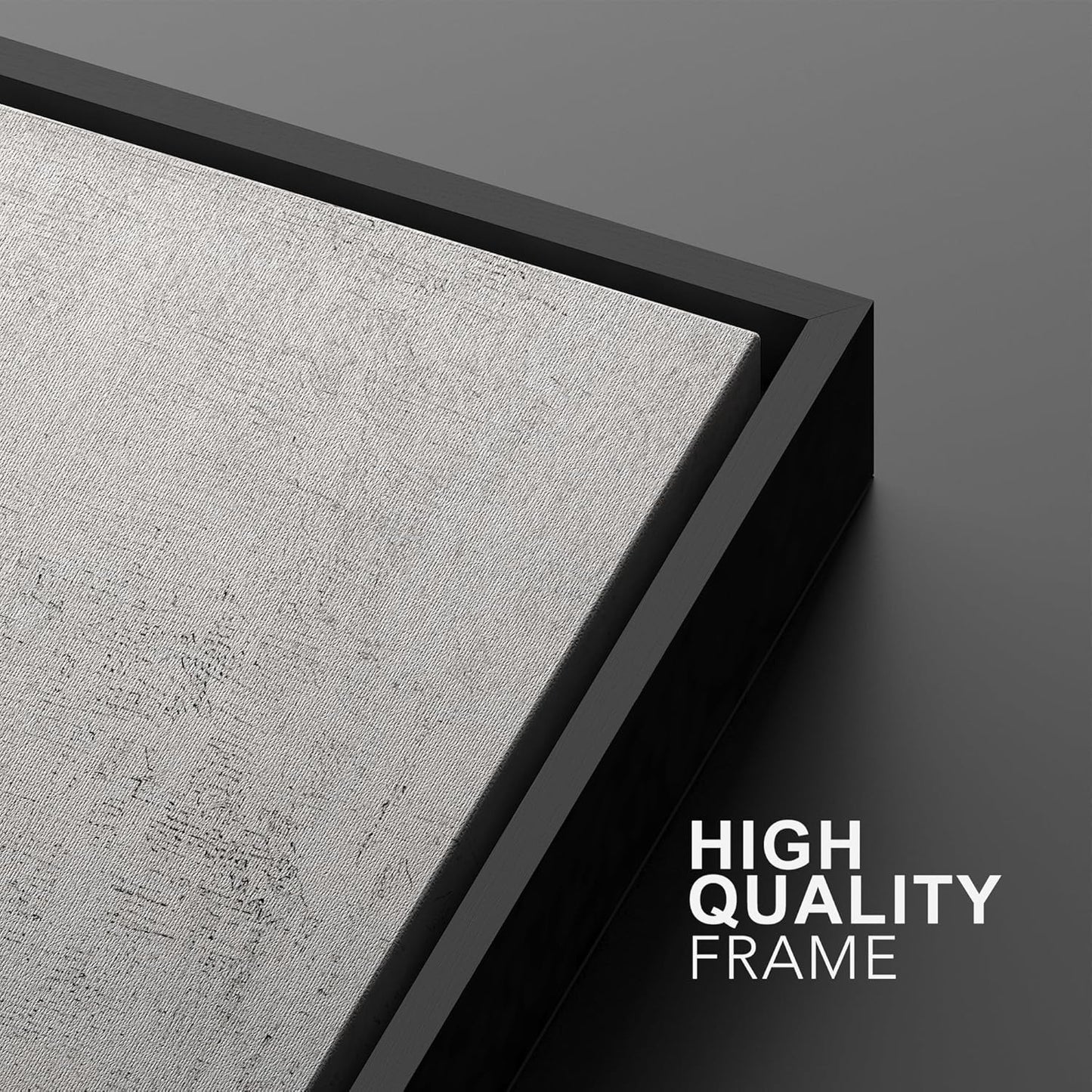 SIGNWIN Framed Canvas Print Wall Art Pastel Grunge Gray Landscape Abstract Shapes Illustrations for Living Room, Bedroom, Office - 24"x36"x2 Black