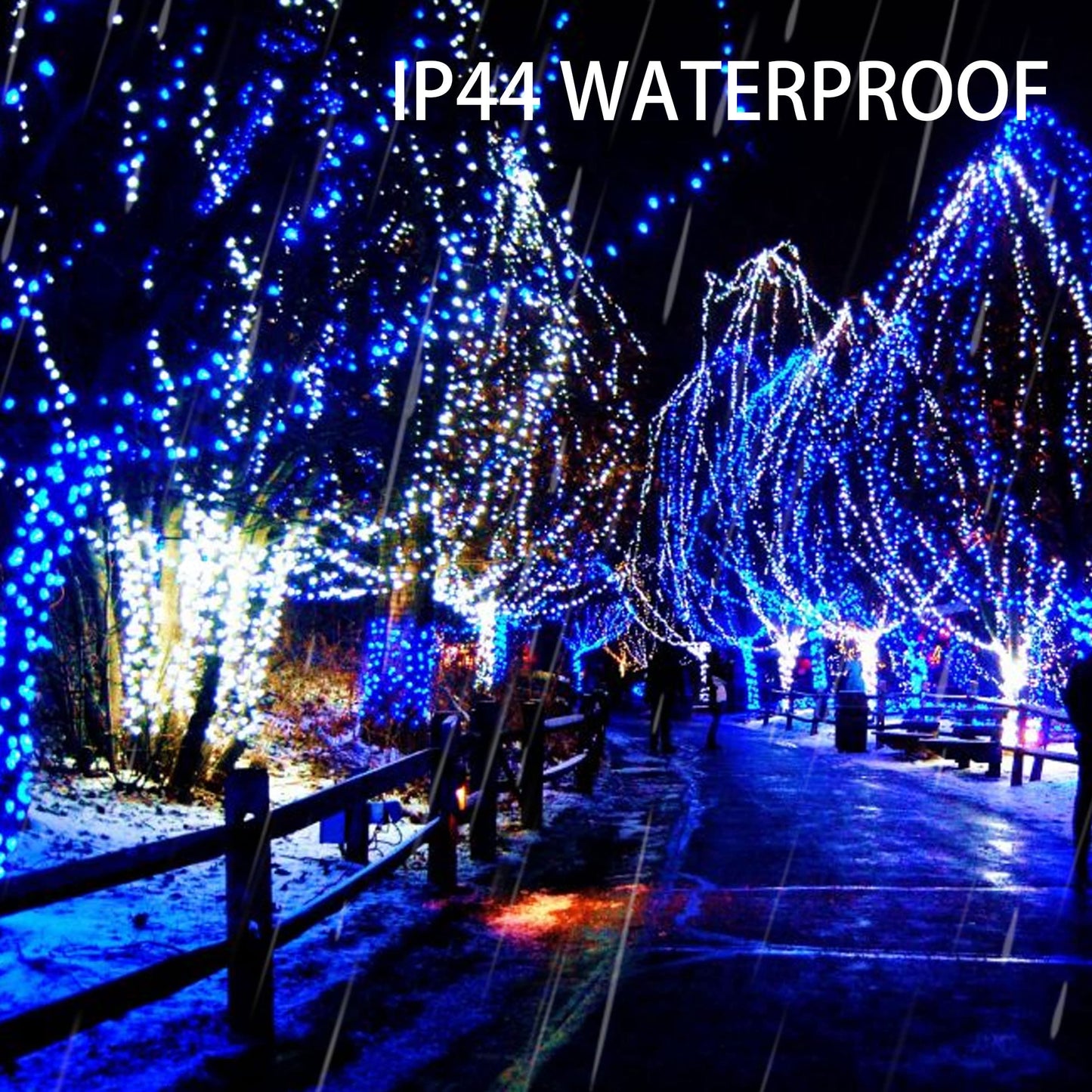 Dazzle Bright 20 Ft Battery Operated Fairy Lights, 60 Led Waterproof Silver Wire String Lights, Blue - Perfect For Indoor/Outdoor Decor