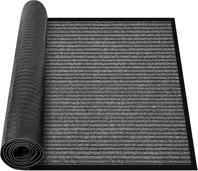 MYFAMIREA Commercial Floor Mat 3' x 5' Extra Large Front Door Industrial Rug Heavy Duty Brush Step Entrance Mat Weather Ut...