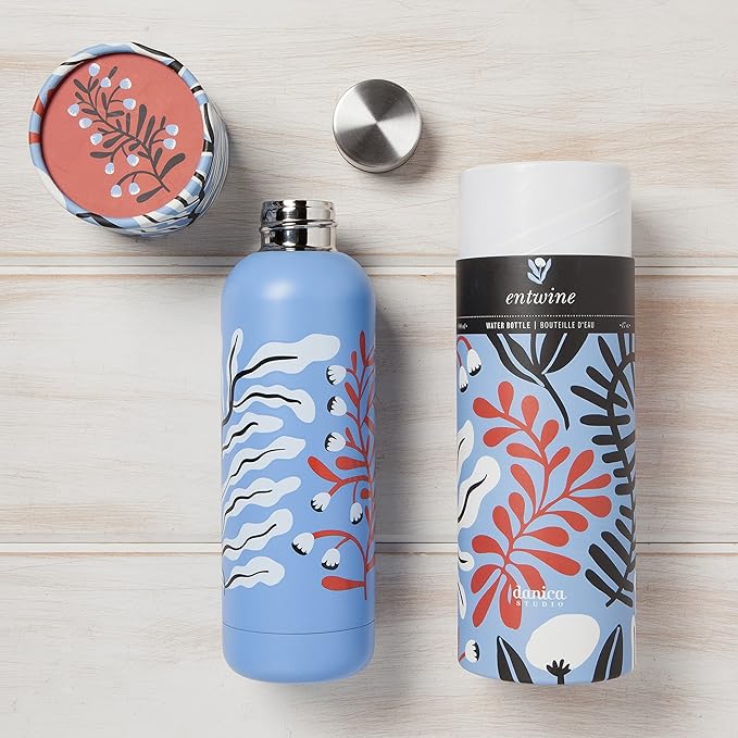 Danica Studio Entwine Stainless Steel Water Bottle Hot or Cold 17 Oz