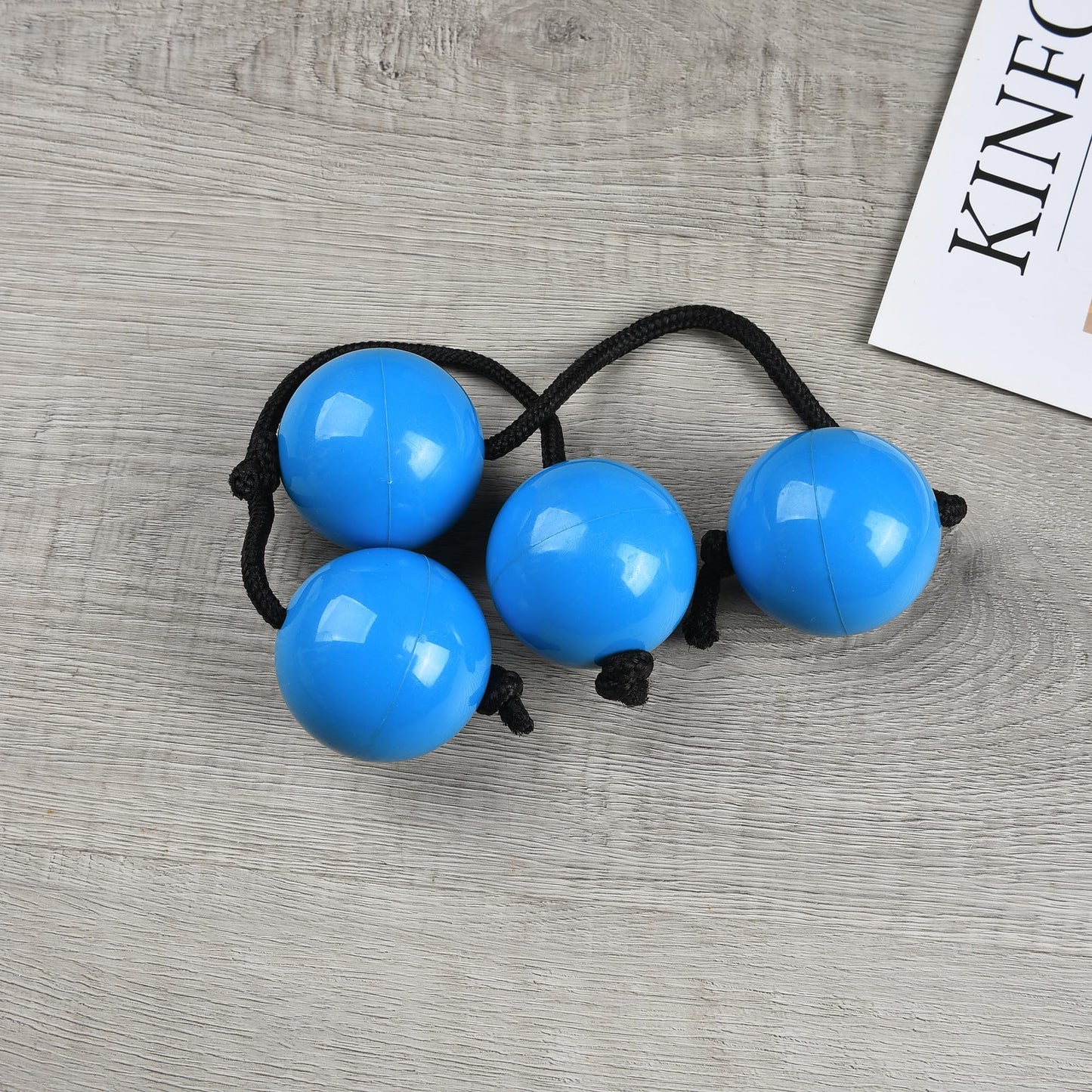 2Pcs Asalato Shakers, Kashaka Rhythmic Ball African Musical Instrument Aslatua Shakers, Blue