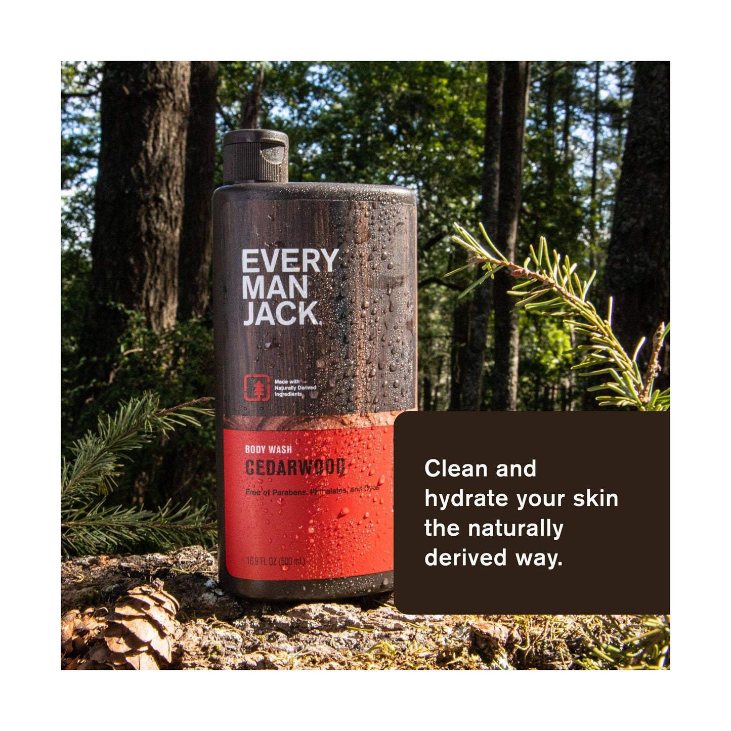 Every Man Jack Body Wash 16.9oz Cedarwood (3 Pack)