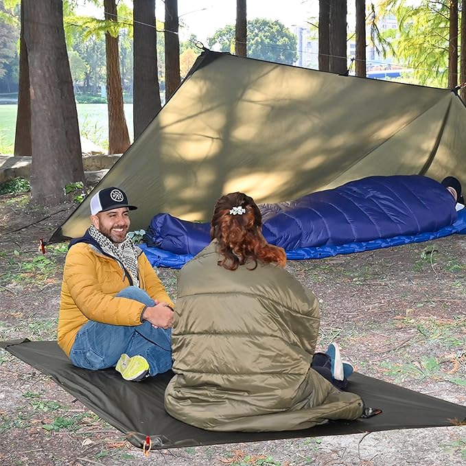 Onewind Tent Footprint, Small Tarp Tent Floor Ground Sheet 4000mm Waterproof Rate PU Coating, 98" *55" Ultralight Camping Tarp for Backpacking, Hiking, Camping, Picnic