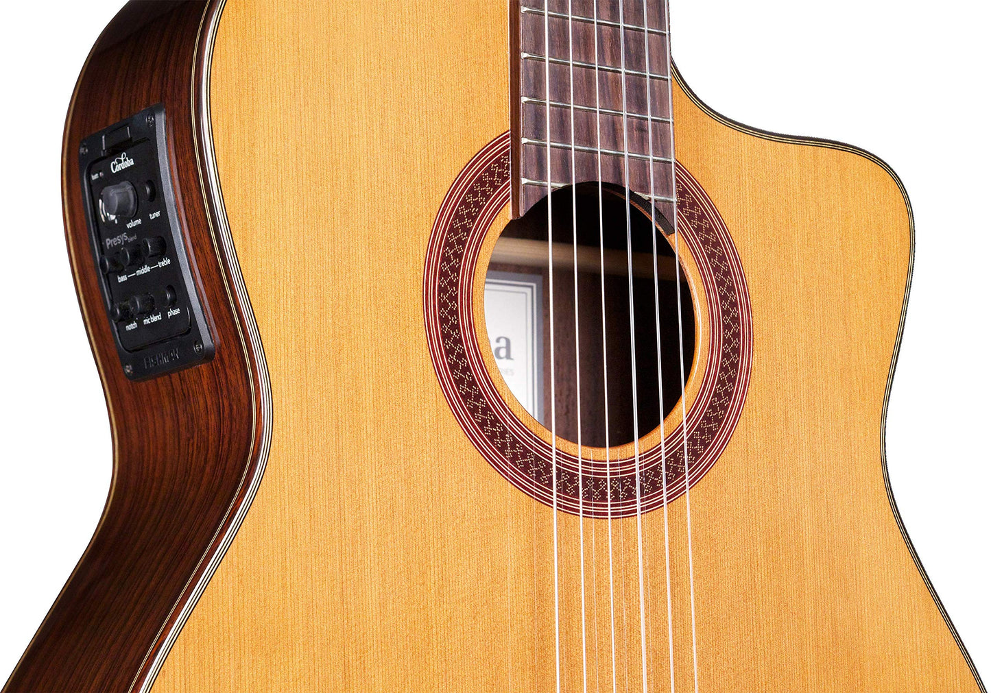 Cordoba C7-Ce Cutaway Classical Acoustic-Electric Nylon String Guitar, Iberia Series
