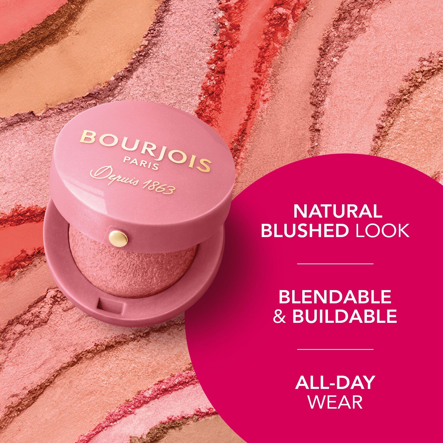 Bourjois Blush for Women, No. 34 Rose d'or, 0.08 Ounce
