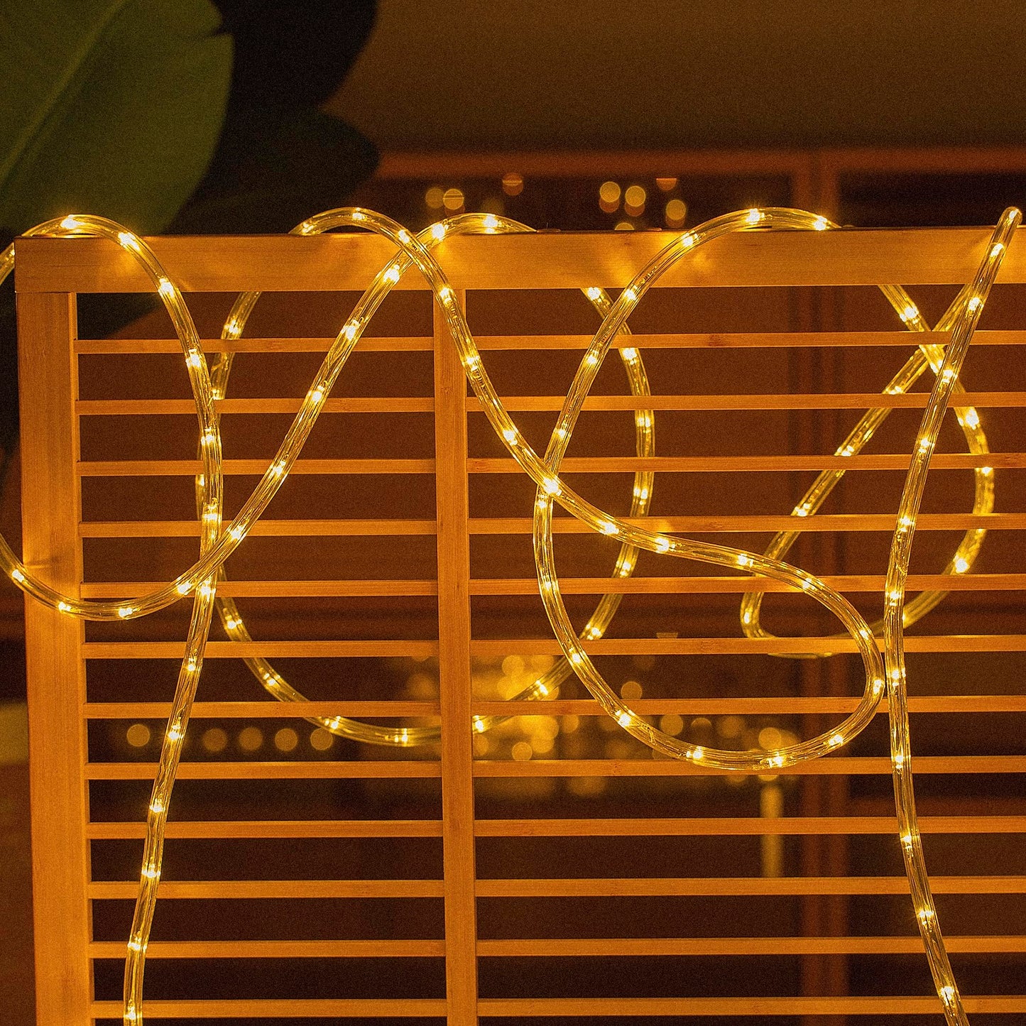 Chorled Waterproof Led Rope Lights  Connectable & Flexible With 8 Modes  Outdoor Lighting For Deck  Garden  Pool  Patio & Christmas Decor (Warm White  50Ft)