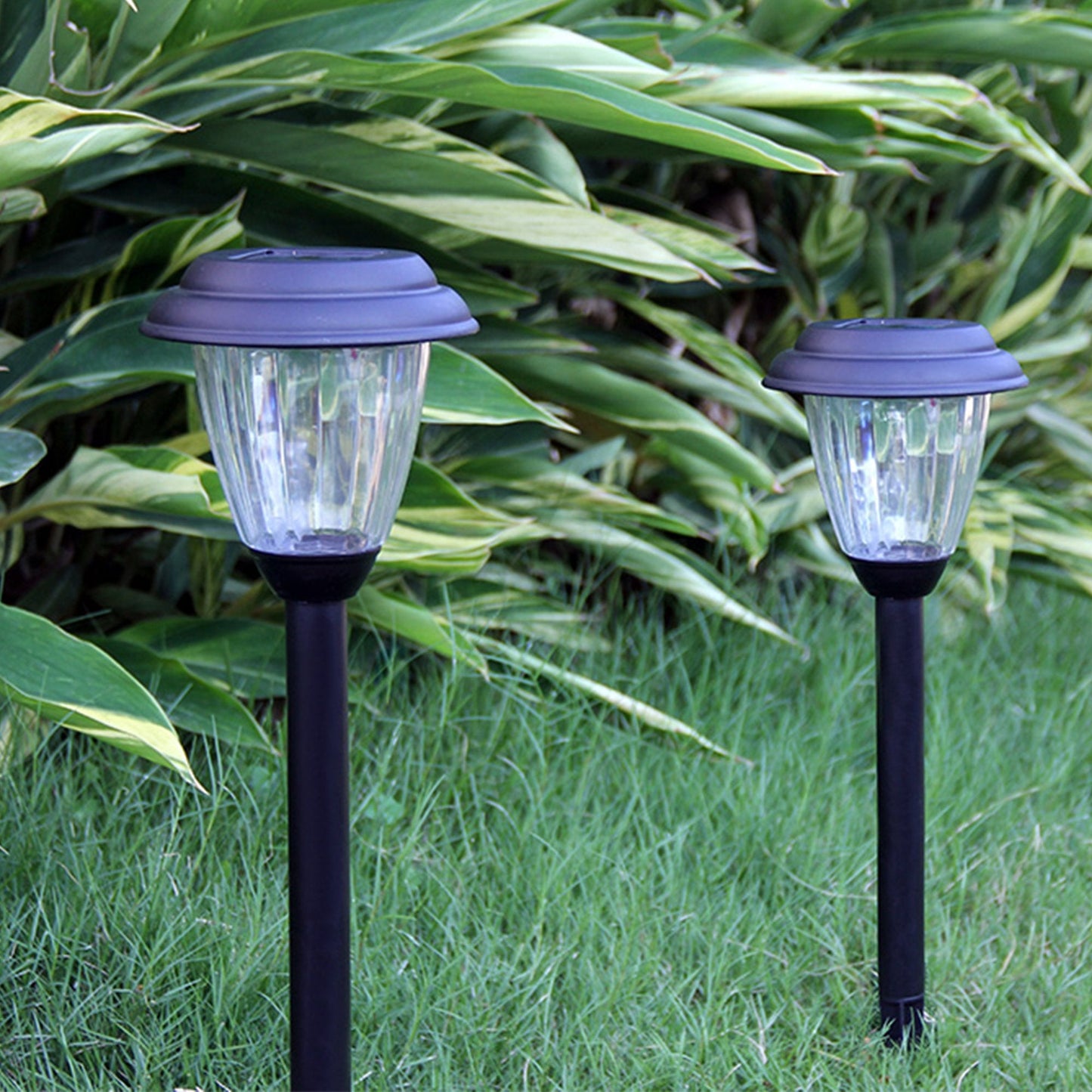 Voona Solar Outdoor Pathway Lights, Matt Black Stainless Steel, 8-Pack, Led For Garden, Landscape, Yard, Driveway