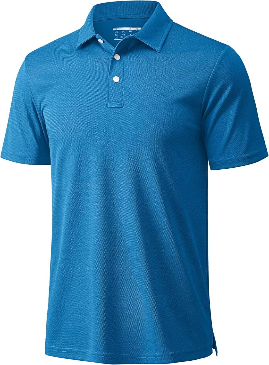 MAGCOMSEN Men's Polo Shirts 3 Buttons Casual Work T Shirts Quick Dry Short Sleeve Golf Shirt Pique Jersey Outdoor Performance