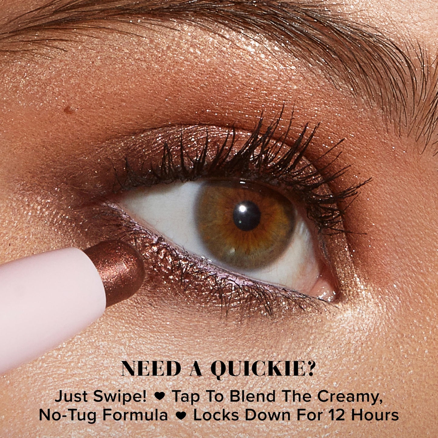Too Faced Quickie Queen Eye Shadow Sticks | Creamy, Long Wearing + Non-Creasing, High-Impact Sparkle, Pure Magic